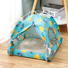 Waterproof & Breathable Enclosed Cat Tent Bed - Portable Pet House for Indoor & Outdoor Use
