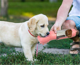 3-in-1 Portable Pet Water Bottle with Bowl & Waste Bag Dispenser | Outdoor Travel Dog & Cat Feeder