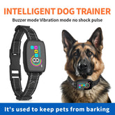 Smart Automatic Anti-Barking Dog Collar with HD Display - Rechargeable, Waterproof Bark Control for Medium to Large Dogs