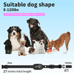 Smart Automatic Anti-Barking Dog Collar with HD Display - Rechargeable, Waterproof Bark Control for Medium to Large Dogs