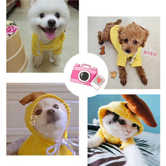 Cute Fruit Hoodie Winter Warm Fleece Dog Sweater for Small Dogs - French Bulldog, Chihuahua, Puppy & Cat Clothing