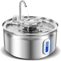3.2L Cat Water Fountain Circulating Fountain with Triple Filtration System Cat Dog Water Fountain Multiple Pet Drinking Bowls
