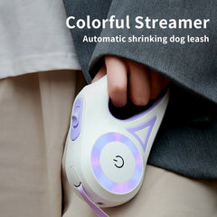 Automatic Retractable Dog Leash with LED Light & Collar Set for Small to Medium Dogs