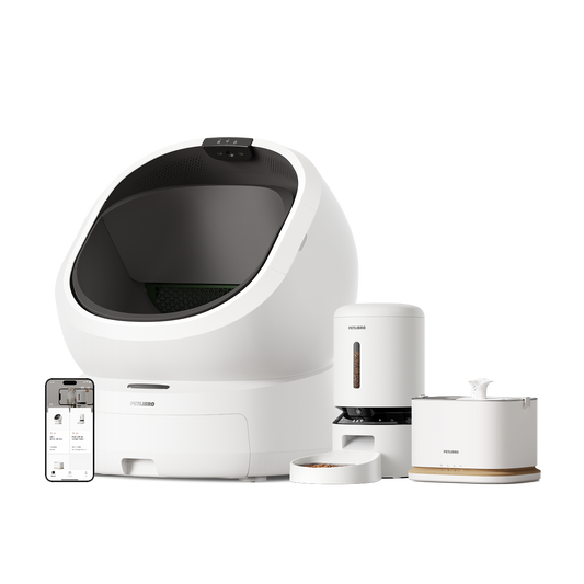 Luma Smart Litter Box & Granary Smart Camera Feeder & Dockstream 2 Smart Fountain