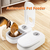 Ourpetlly Automatic Pet Feeder with Timer - Smart Food Dispenser for Cats and Dogs, 4-Meal Programmable, Stainless Steel Bowl