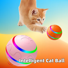 Automatic Self-Rotating Cat Toy Ball - Interactive USB Charging Pet Toy with Remote Control