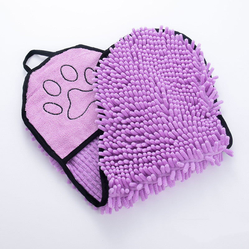 Ourpetlly Super Absorbent Microfiber Pet Drying Towel for Dogs and Cats - Quick Dry, Soft Chenille (Multiple Colors)