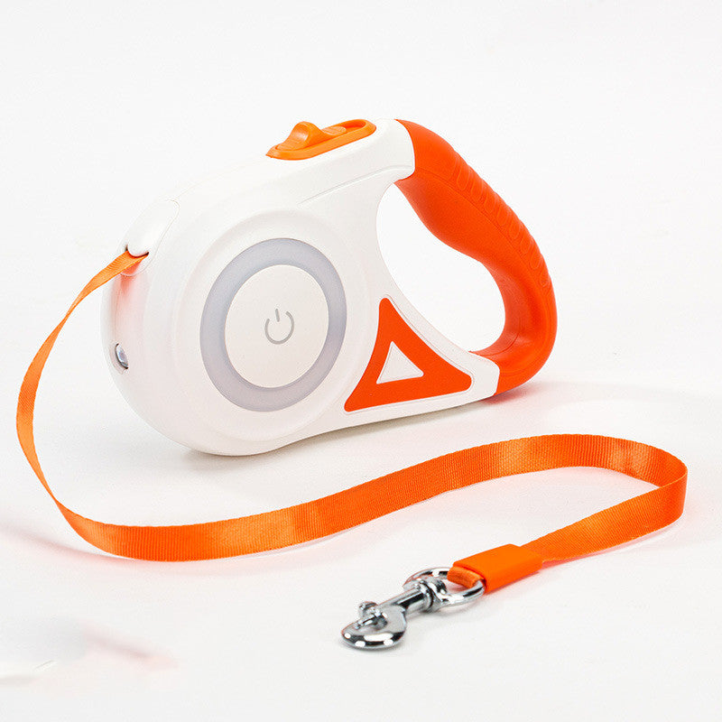Automatic Retractable Dog Leash with LED Light & Collar Set for Small to Medium Dogs