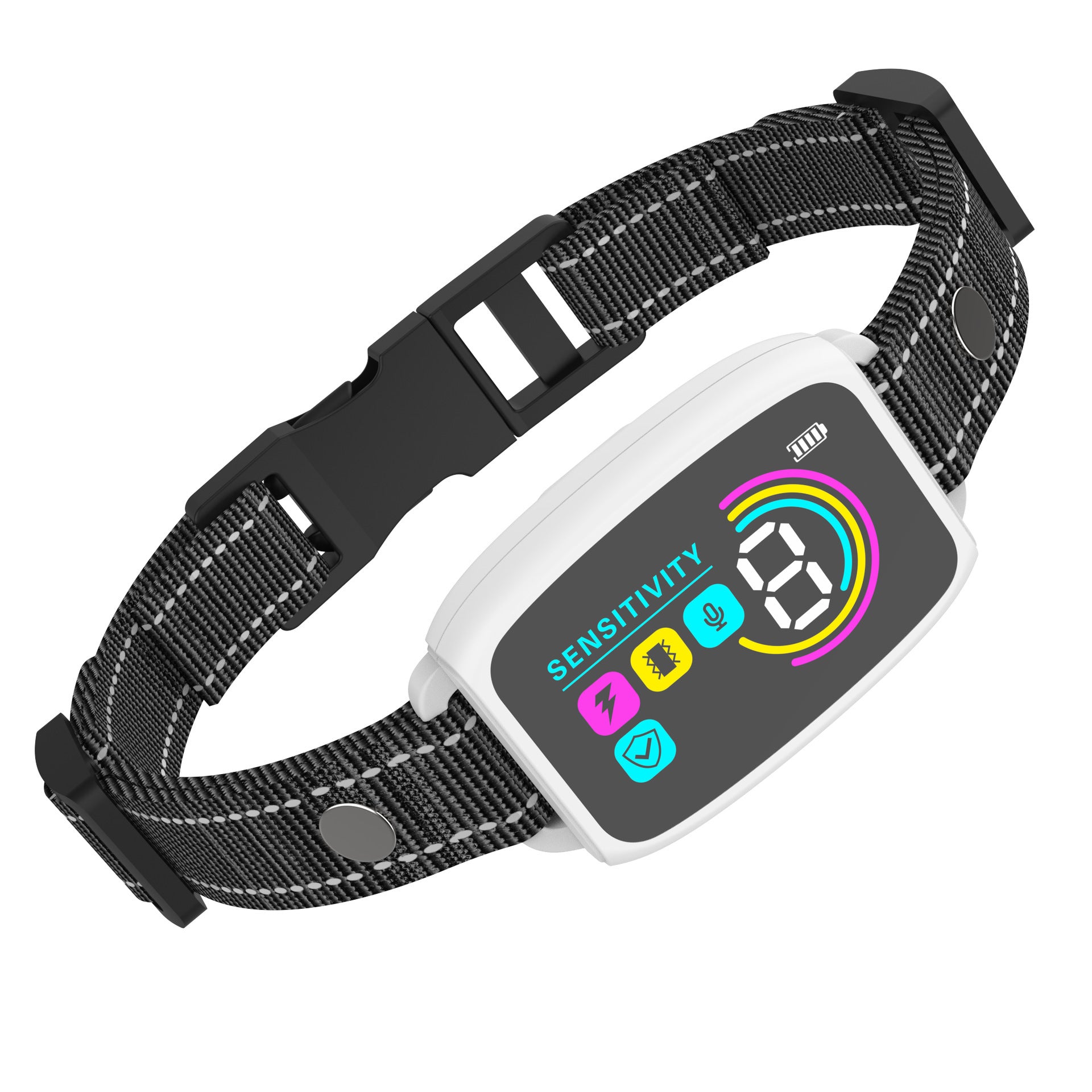Smart Automatic Anti-Barking Dog Collar with HD Display - Rechargeable, Waterproof Bark Control for Medium to Large Dogs