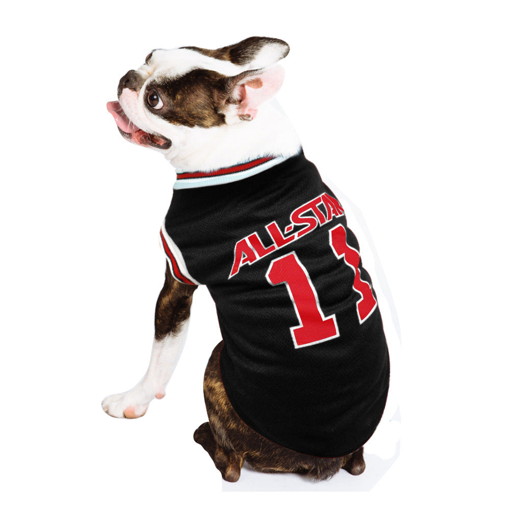 World Cup Soccer Dog Vest - Breathable Cotton Summer T-Shirt for Dogs