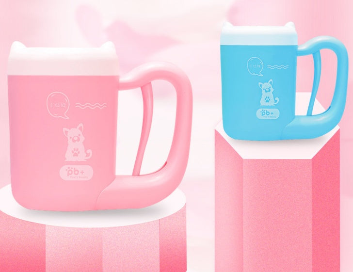 Automatic Pet Paw Cleaner Cup - Silicone Brush Dog Cat Foot Washer