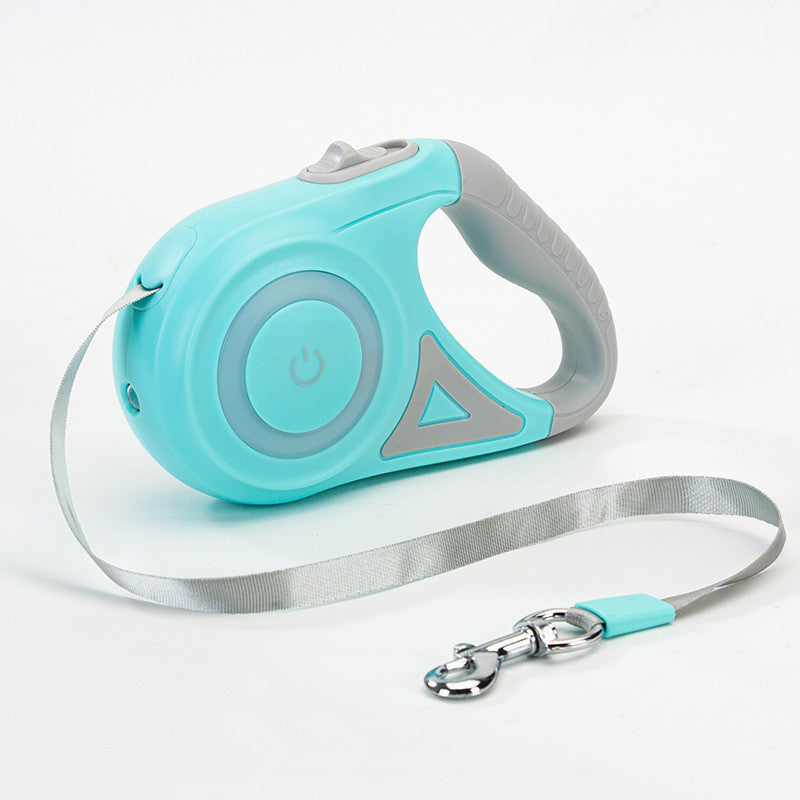 Automatic Retractable Dog Leash with LED Light & Collar Set for Small to Medium Dogs