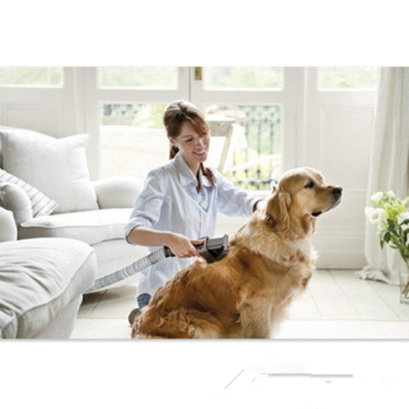 Pet Vacuum Grooming Brush - Dog & Cat Hair Remover Tool with Vacuum Cleaner Attachment