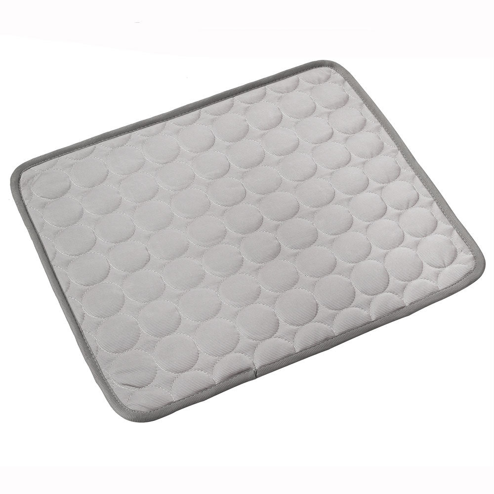 Self-Cooling Ice Silk Pet Pad - Instant Cooling Bed Mat for Dogs & Cats in Summer, No Water Needed (Multiple Sizes)