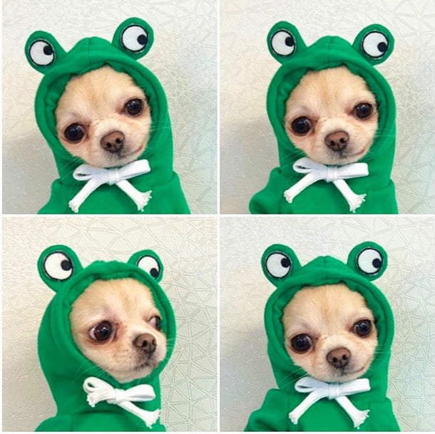 Cute Fruit Hoodie Winter Warm Fleece Dog Sweater for Small Dogs - French Bulldog, Chihuahua, Puppy & Cat Clothing