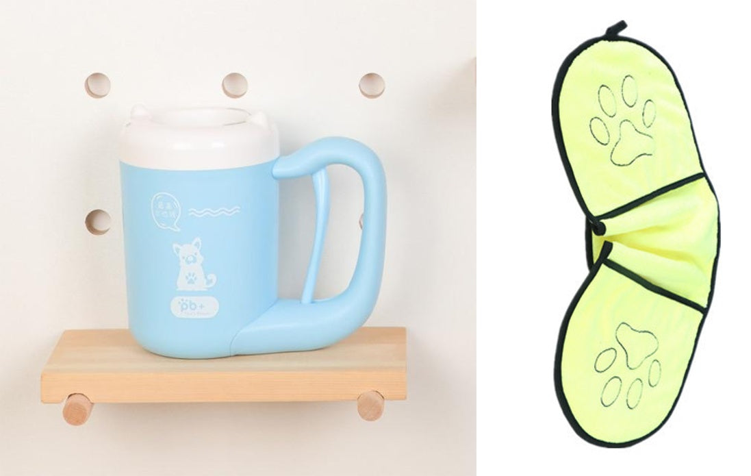 Automatic Pet Paw Cleaner Cup - Silicone Brush Dog Cat Foot Washer