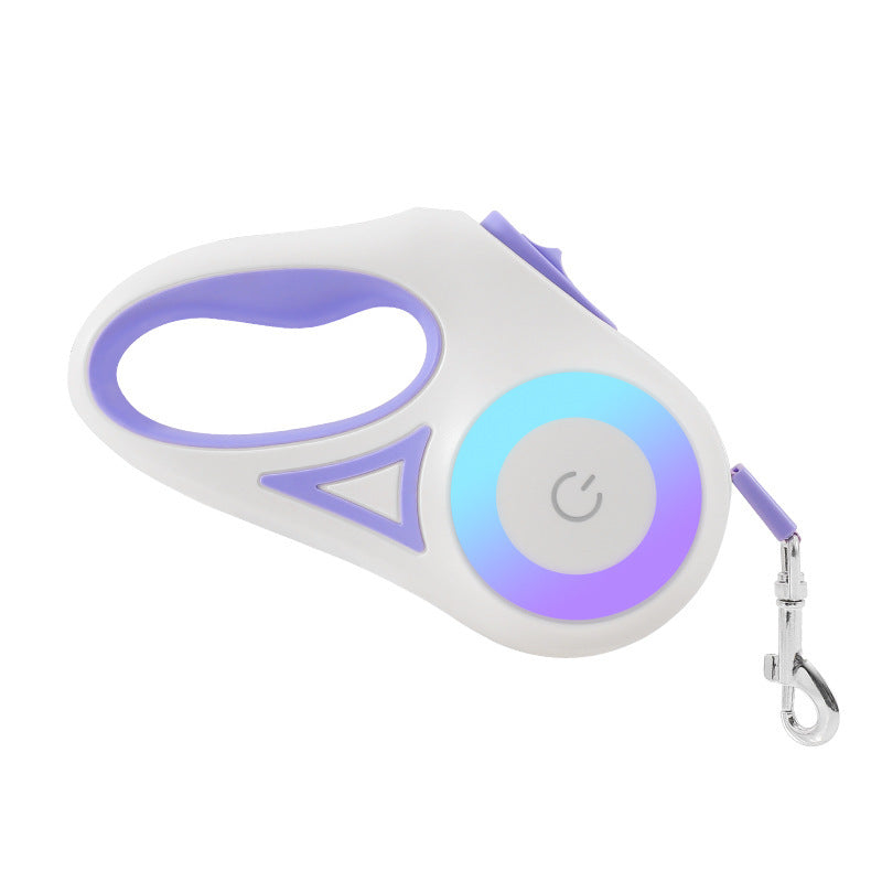 Automatic Retractable Dog Leash with LED Light & Collar Set for Small to Medium Dogs