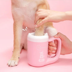 Automatic Pet Paw Cleaner Cup - Silicone Brush Dog Cat Foot Washer