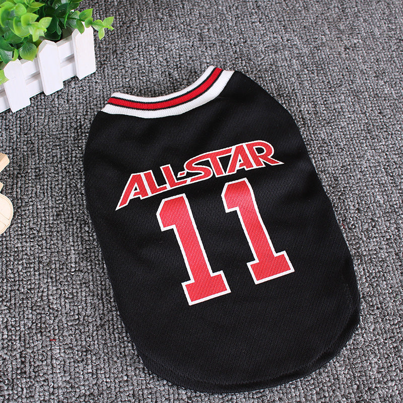 World Cup Soccer Dog Vest - Breathable Cotton Summer T-Shirt for Dogs