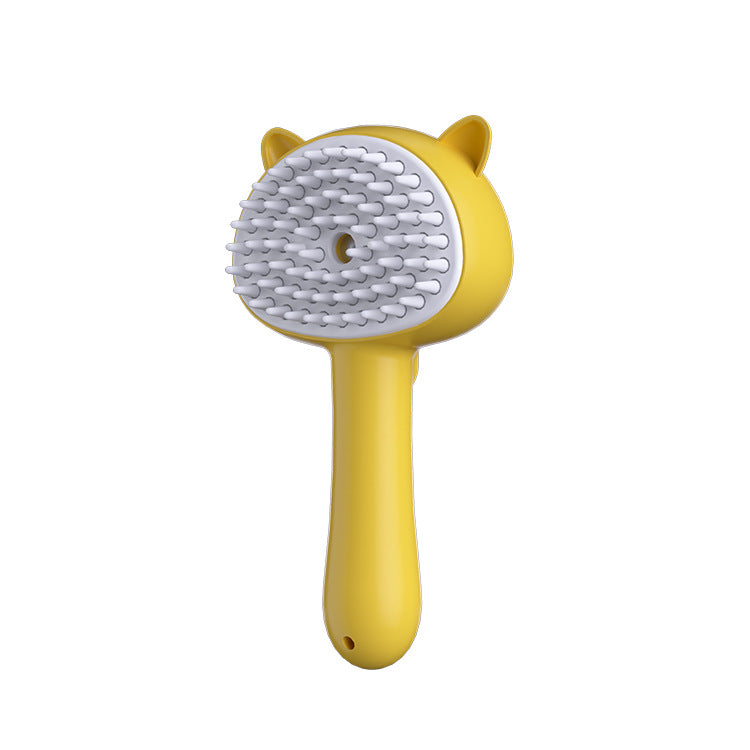 Rechargeable Steam Pet Grooming Brush - Self-Cleaning Deshedding & Massage Brush for Dogs and Cats