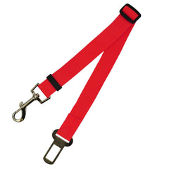 Fixed-Length Polyester Dog Seatbelt Leash - Adjustable Car Safety Strap for Small to Medium Pets (5-20kg)