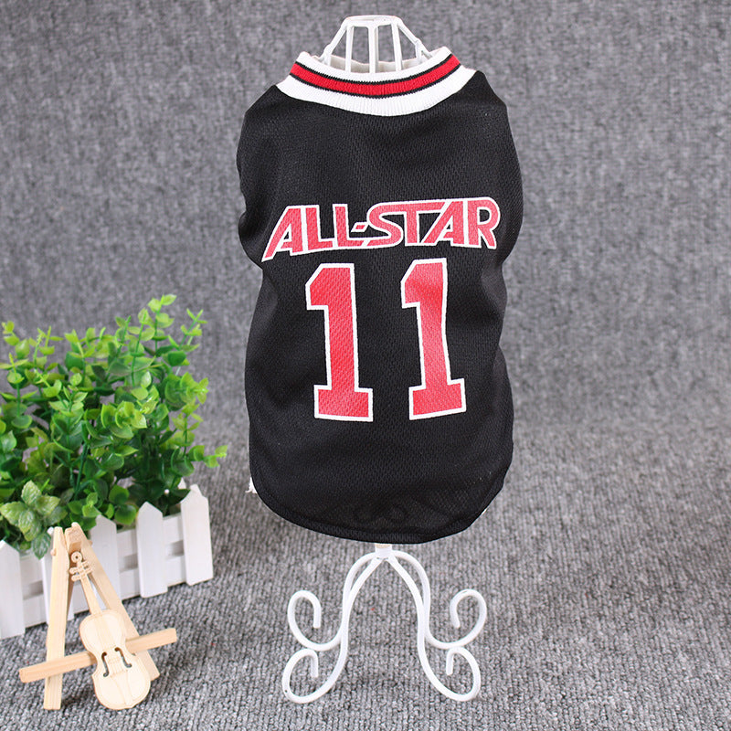 World Cup Soccer Dog Vest - Breathable Cotton Summer T-Shirt for Dogs