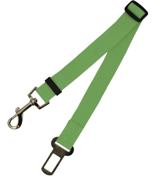Fixed-Length Polyester Dog Seatbelt Leash - Adjustable Car Safety Strap for Small to Medium Pets (5-20kg)
