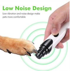 Ourpettly Quiet Electric Pet Nail Grinder & Clipper - Low Noise USB Rechargeable for Dogs, Cats, Small Animals