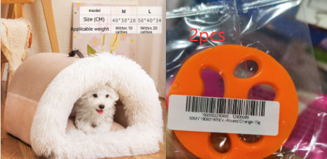 Splice Portable Pet Bed - Warm & Moisture-Proof Cat & Dog Nest for Autumn & Winter