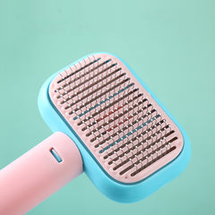 Pet Grooming Brush for Cats & Dogs - Detangling & Massage Comb for All Hair Types