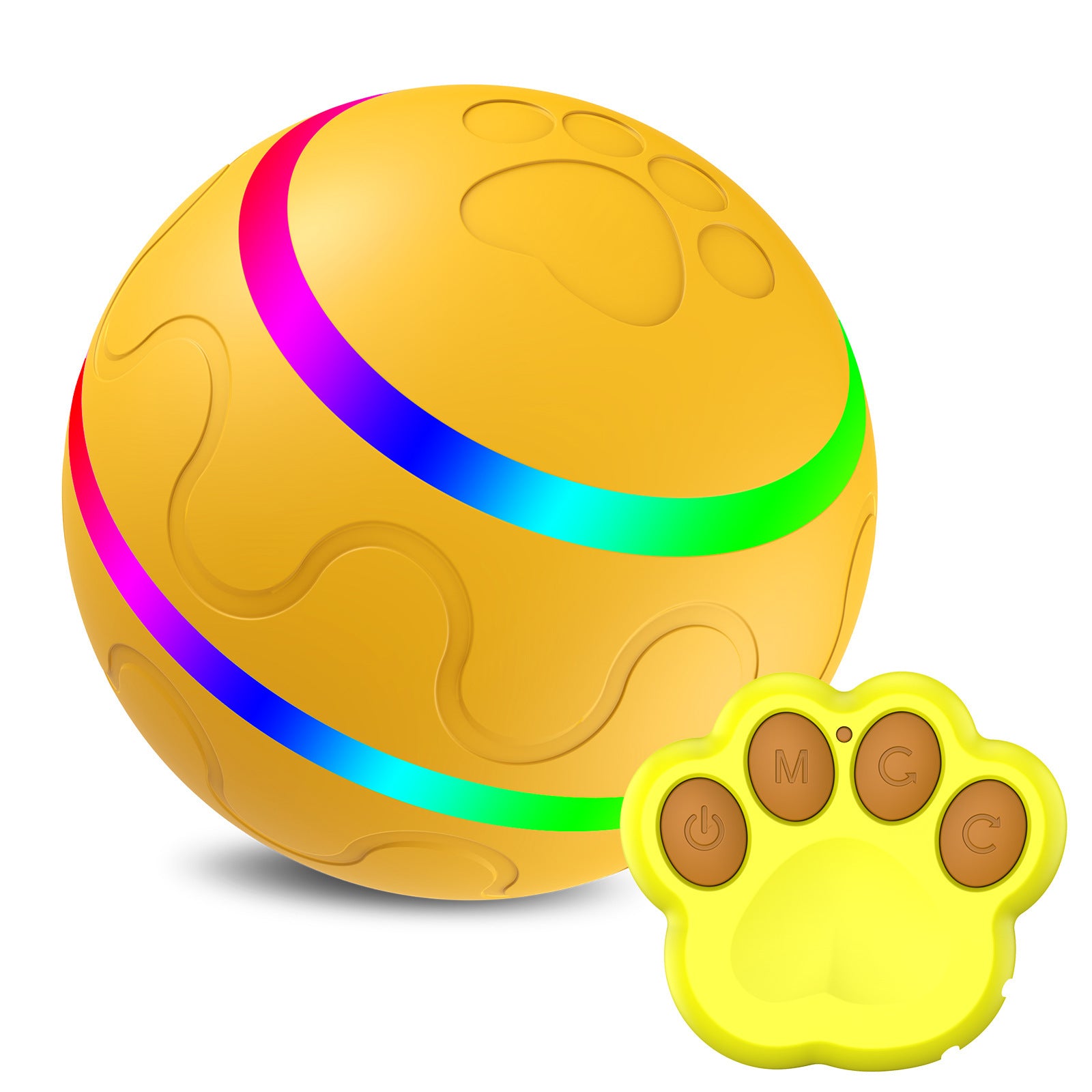 Automatic Self-Rotating Cat Toy Ball - Interactive USB Charging Pet Toy with Remote Control