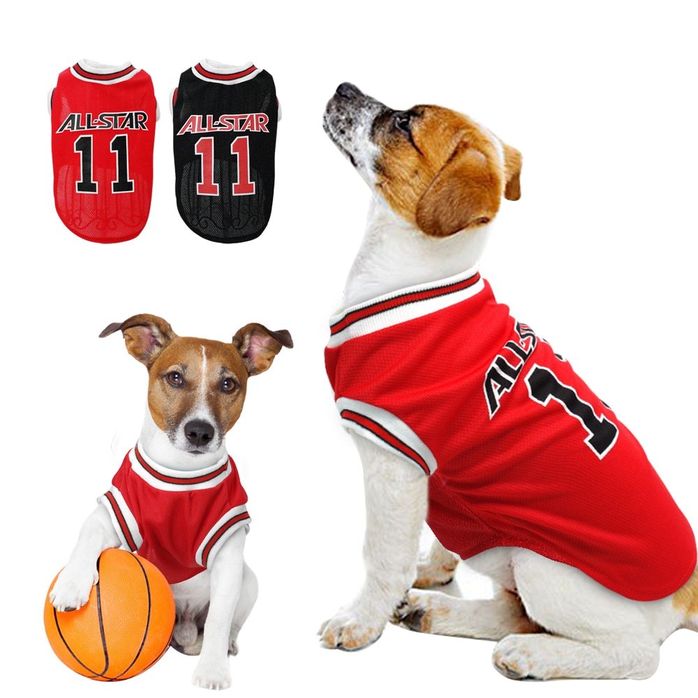 World Cup Soccer Dog Vest - Breathable Cotton Summer T-Shirt for Dogs