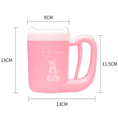Automatic Pet Paw Cleaner Cup - Silicone Brush Dog Cat Foot Washer