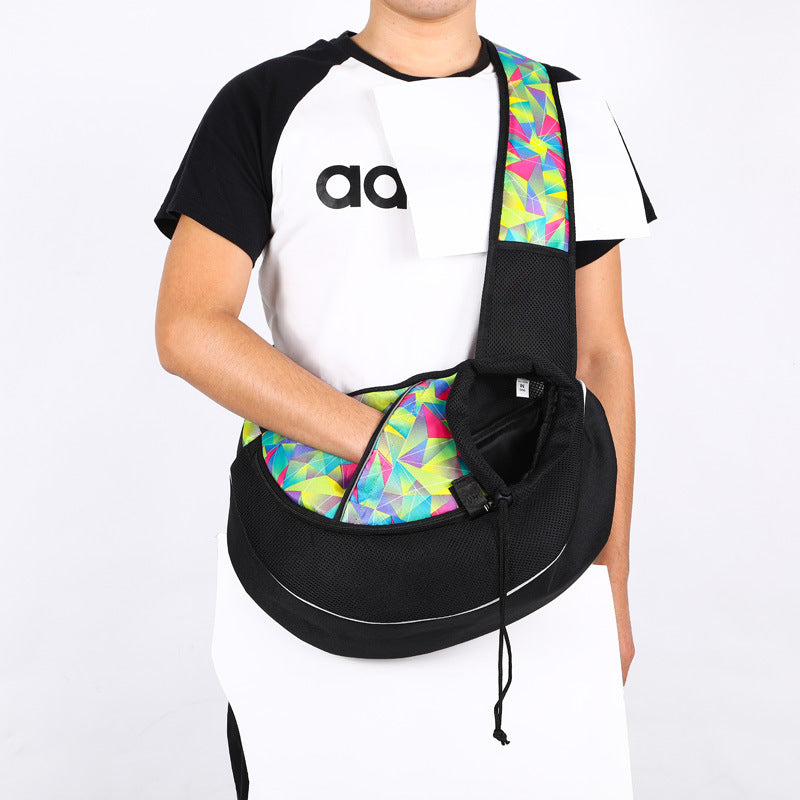 Pet Carrier Sling Bag for Small Dogs & Cats - Portable, Breathable & Hands-Free Crossbody Bag