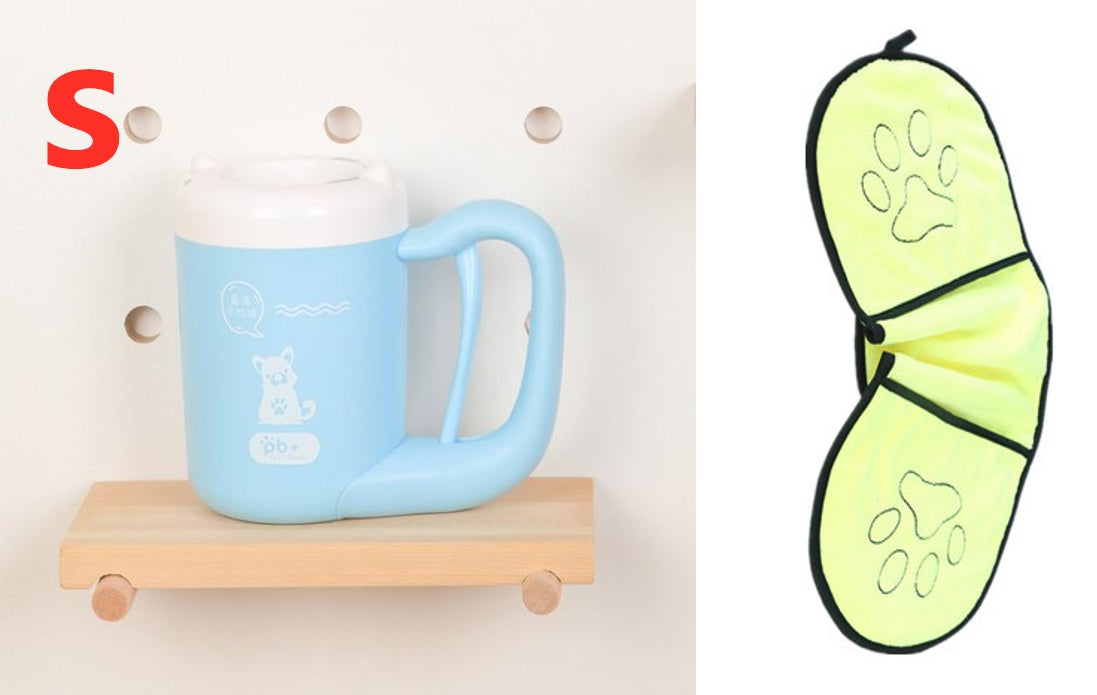 Automatic Pet Paw Cleaner Cup - Silicone Brush Dog Cat Foot Washer