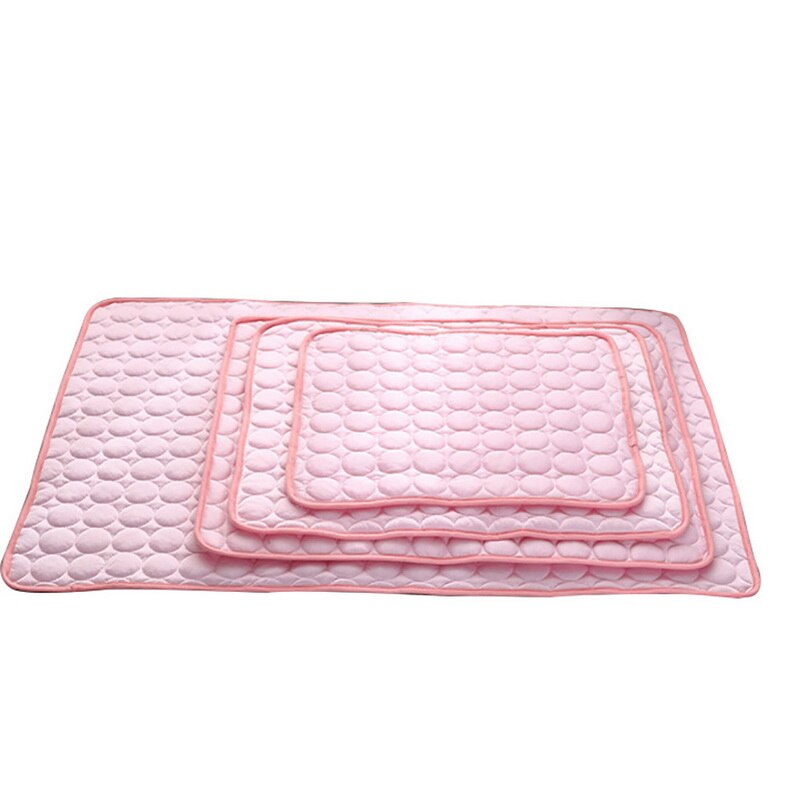 Self-Cooling Ice Silk Pet Pad - Instant Cooling Bed Mat for Dogs & Cats in Summer, No Water Needed (Multiple Sizes)