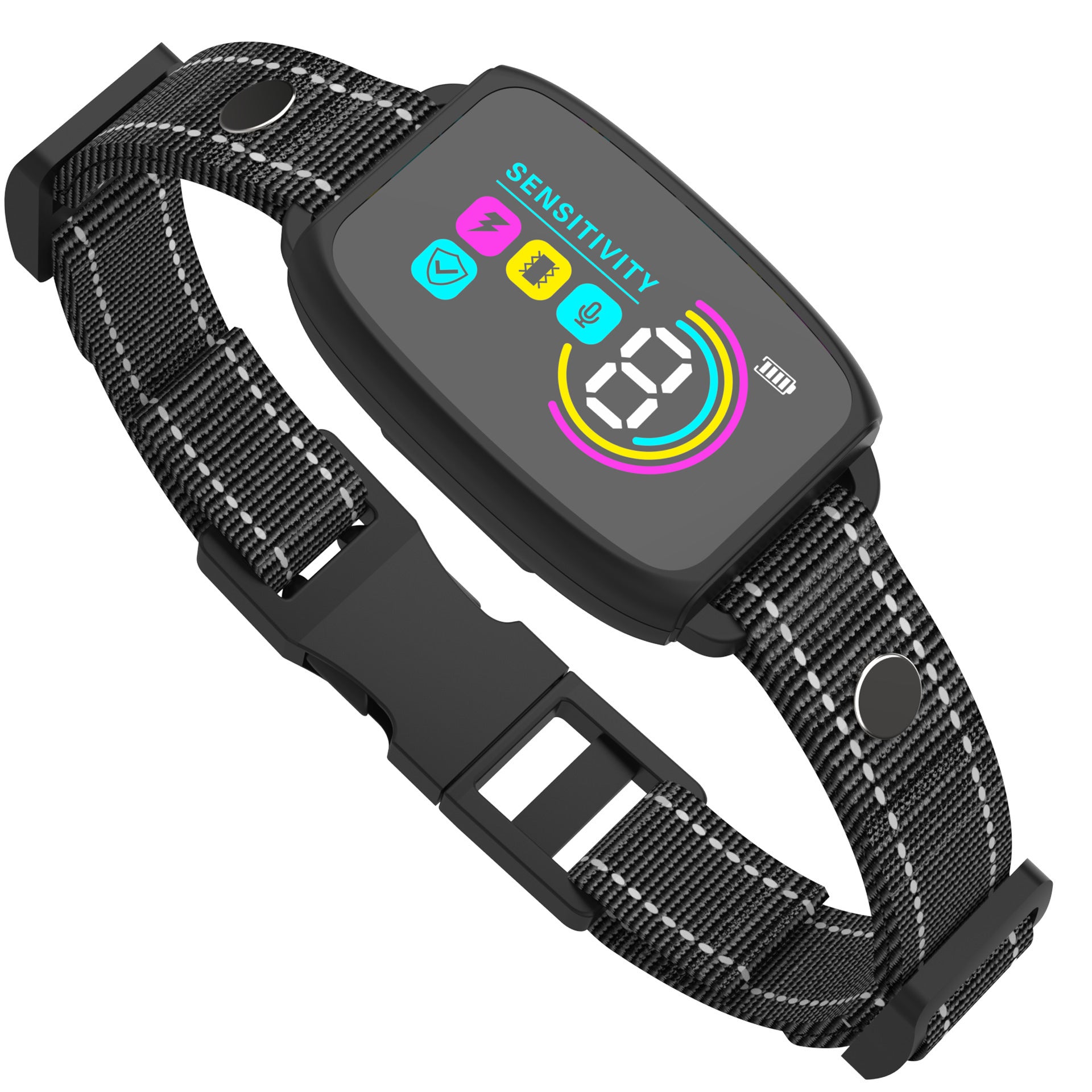 Smart Automatic Anti-Barking Dog Collar with HD Display - Rechargeable, Waterproof Bark Control for Medium to Large Dogs