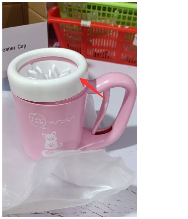 Automatic Pet Paw Cleaner Cup - Silicone Brush Dog Cat Foot Washer