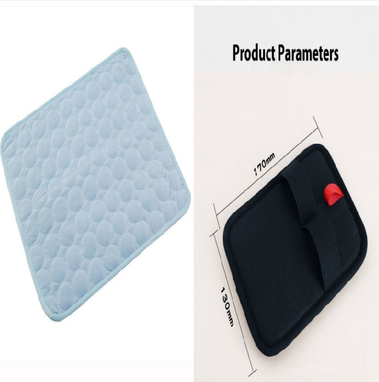 Self-Cooling Ice Silk Pet Pad - Instant Cooling Bed Mat for Dogs & Cats in Summer, No Water Needed (Multiple Sizes)