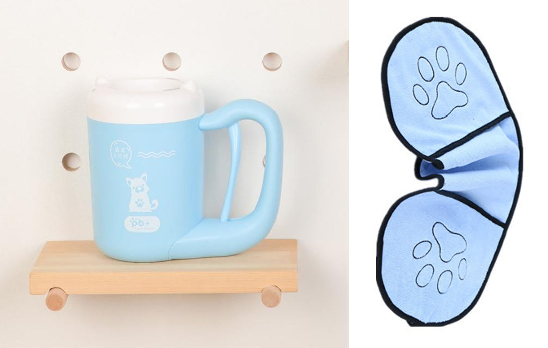 Automatic Pet Paw Cleaner Cup - Silicone Brush Dog Cat Foot Washer