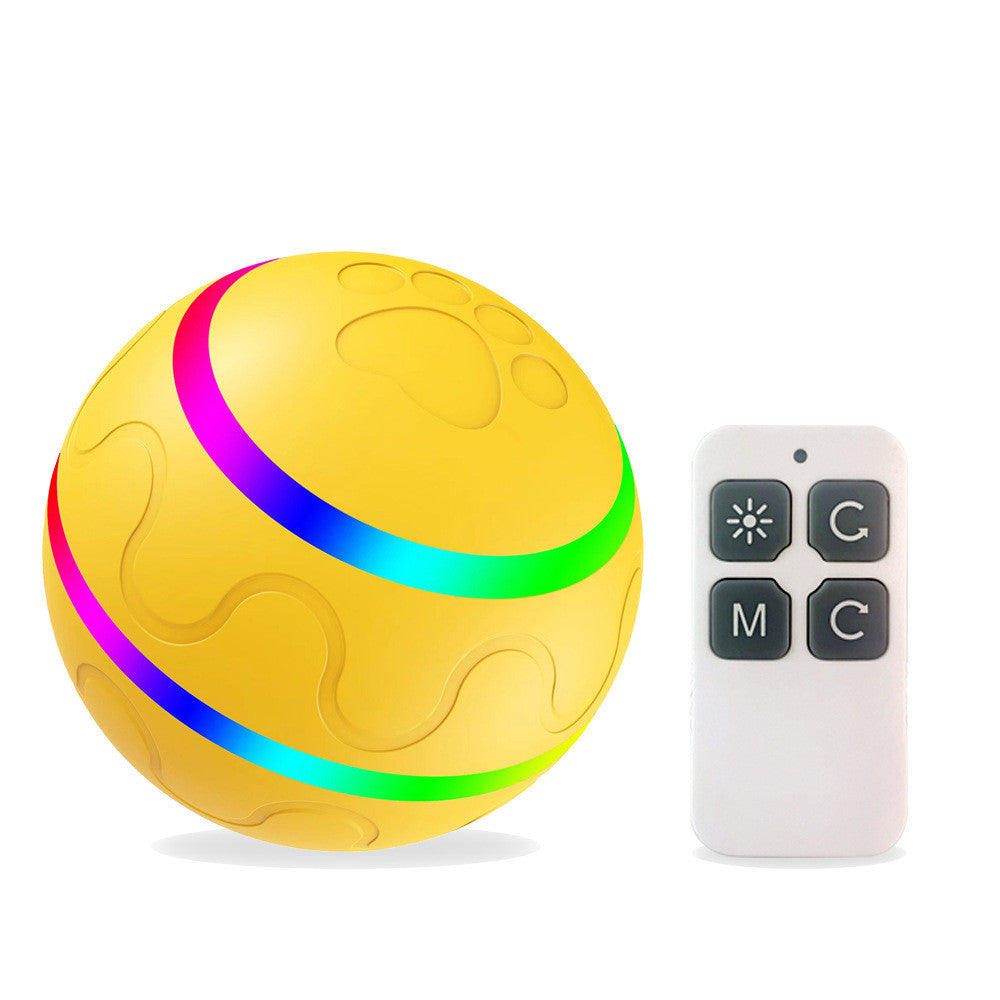 Automatic Self-Rotating Cat Toy Ball - Interactive USB Charging Pet Toy with Remote Control