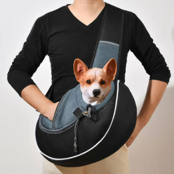 Pet Carrier Sling Bag for Small Dogs & Cats - Portable, Breathable & Hands-Free Crossbody Bag