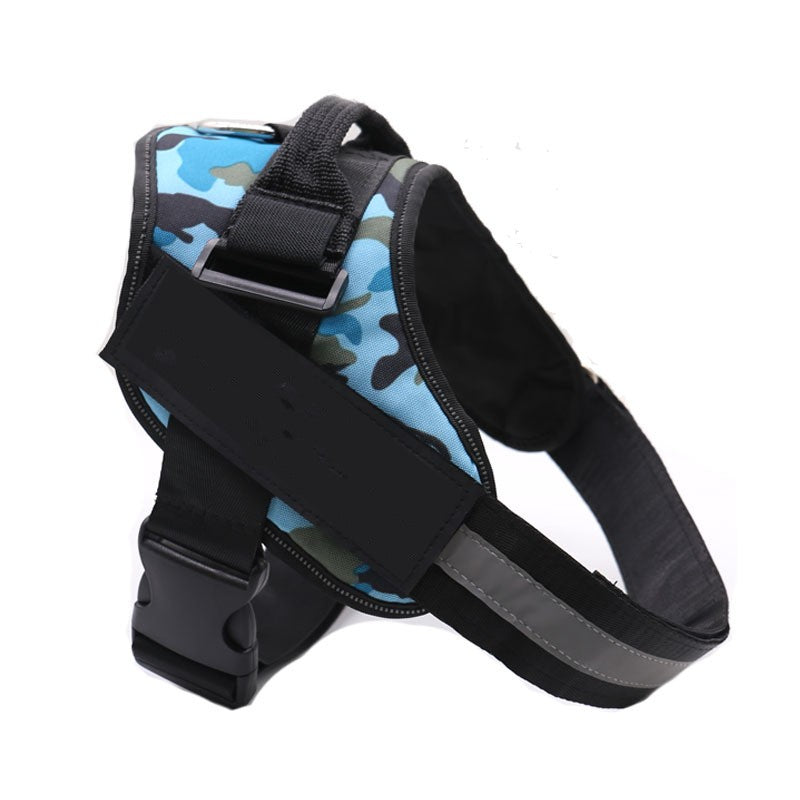 Personalized No-Pull Reflective Dog Harness - Adjustable Breathable Vest with Custom Patch for Small to Large Dogs