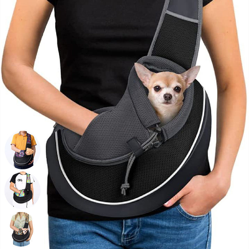Pet Carrier Sling Bag for Small Dogs & Cats - Portable, Breathable & Hands-Free Crossbody Bag