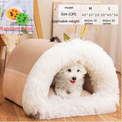 Splice Portable Pet Bed - Warm & Moisture-Proof Cat & Dog Nest for Autumn & Winter