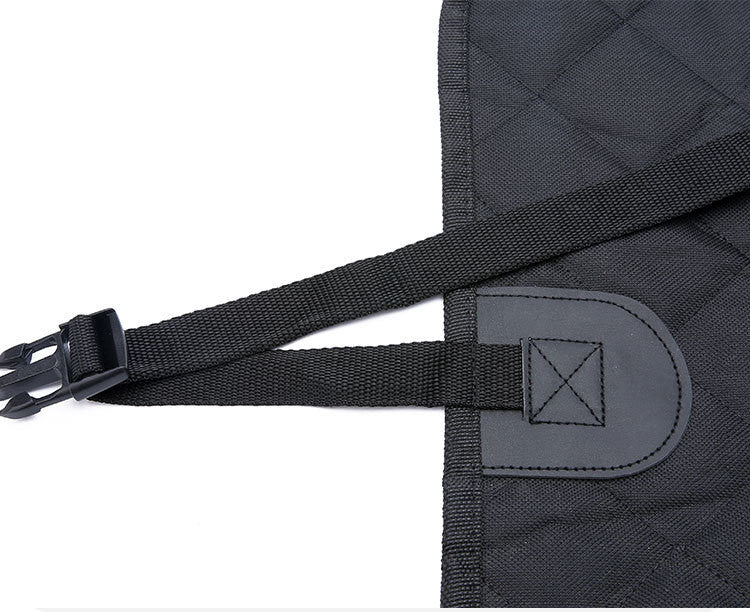 Dog Car Seat Cover Hammock with View Mesh Windows - 100% Waterproof Pet Back Seat Protector Mat for Travel, Includes Zipper & Storage Pocket