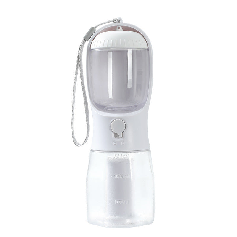 OurPetlly 3-in-1 Portable Dog Water Bottle with Food Container & Waste Bag Dispenser - Built-in Filter