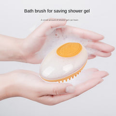 2-in-1 Pet Bath Brush & Massage Comb - Soft Silicone Deshedding Tool for Dogs & Cats