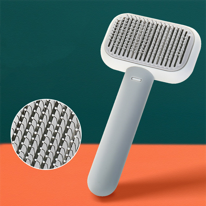 Pet Grooming Brush for Cats & Dogs - Detangling & Massage Comb for All Hair Types