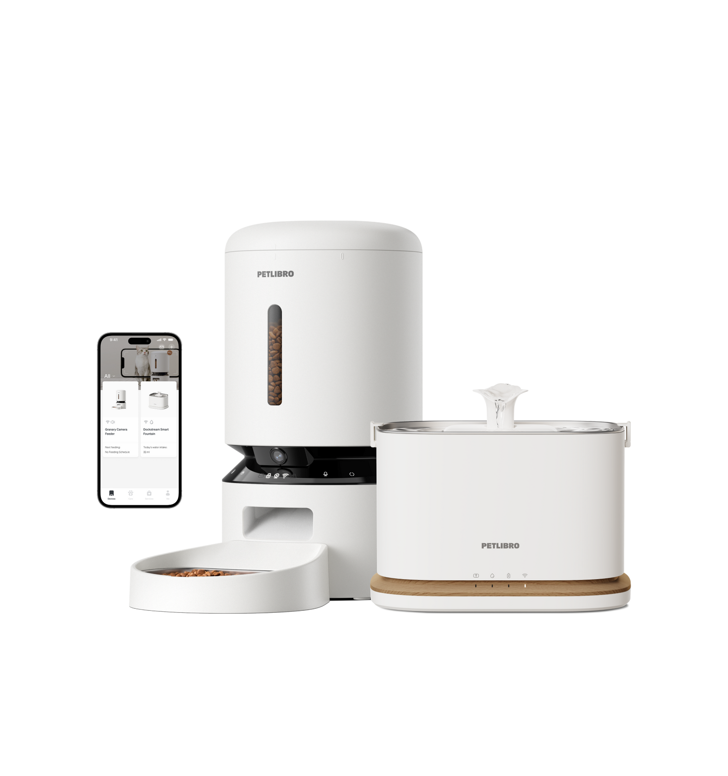 Granary Smart Camera Feeder & Dockstream 2 Smart Fountain